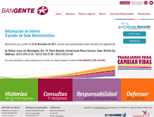 Tablet Screenshot of bangente.com.ve
